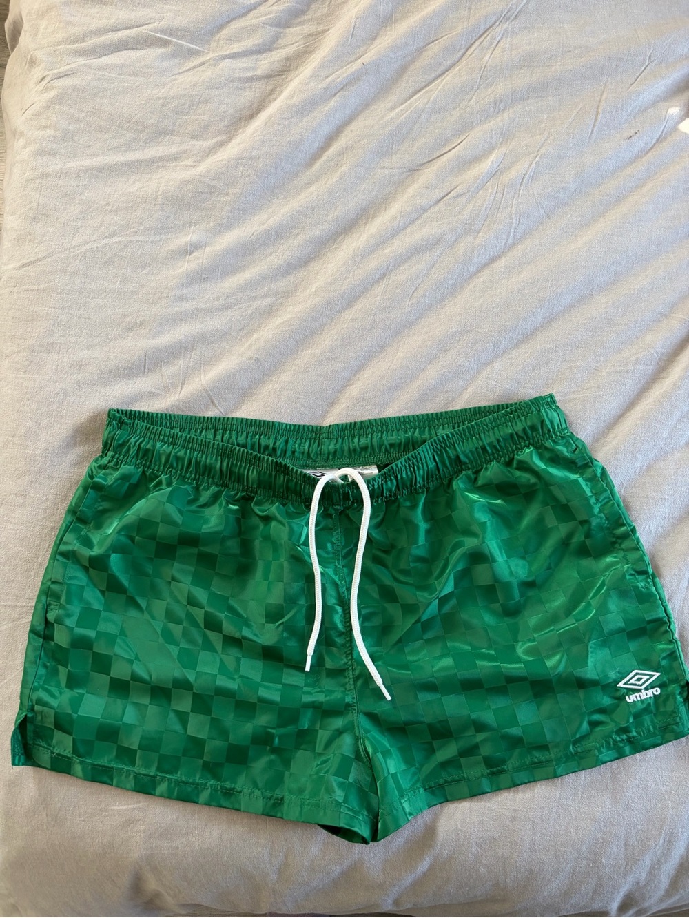 Umbro Emerald Green Checkerboard Shorts